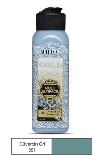 Artdeco Gold Multi Surface Akrilik Boya 140 ml Gri