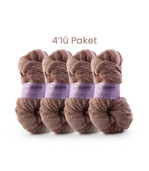 Turbilion Örgü İpi 4'lü Set Şal İpi Etek İpi Fırfır İp Atkı İpi Aksesuar İpi Çanta İpi Toka İpi - 3