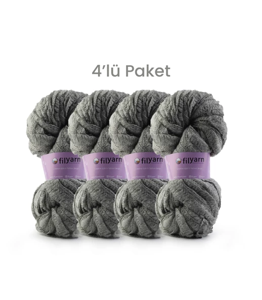 Turbilion Örgü İpi 4'lü Set Şal İpi Etek İpi Fırfır İp Atkı İpi Aksesuar İpi Çanta İpi Toka İpi - 8