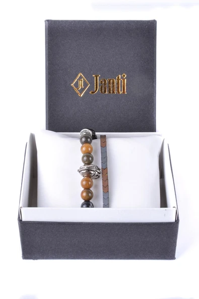 JTKB20041 JANTİ DOĞALTAŞ KOMBİN BİLEKLİK - Resim 2