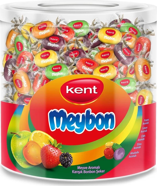 Kent Meybon Meyve Aromalı Karışık Bonbon Şeker 504 gr