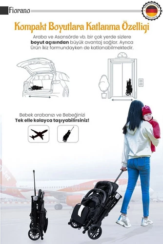 Lorelli Fiorano Kabin Boy Bebek Arabası - 4