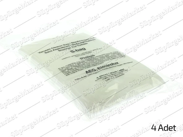 Philips S Bag FC8021/03 Süpürge Toz Torbası 4'lü - Resim 3