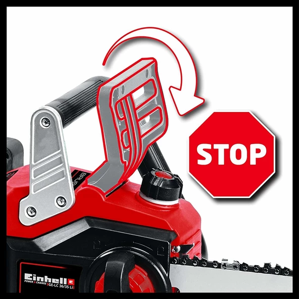Einhell GE-LC 36/35 Li Solo Akülü Zincirli Ağaç Kesme - 5