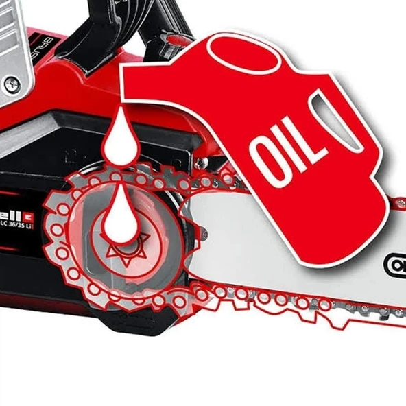 Einhell GE-LC 36/35 Li Solo Akülü Zincirli Ağaç Kesme - 4