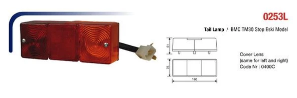 STOP SİNYAL LAMBASI BMC TM 30 EM
