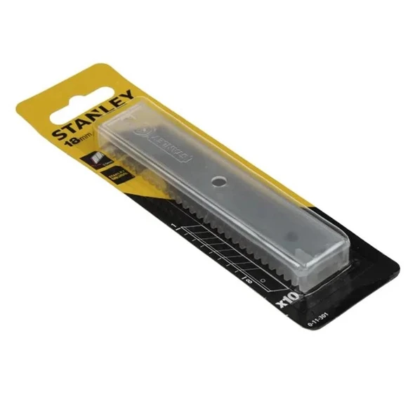Stanley 0-11-301 18mm Sustalı Maket Bıçağı Yedeği (10'lu Paket) - Resim 2
