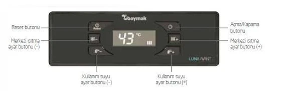 Baymak Luna Avant 24 FI 24 Kw Hermetik Yoğuşmalı Kombi - Resim 2