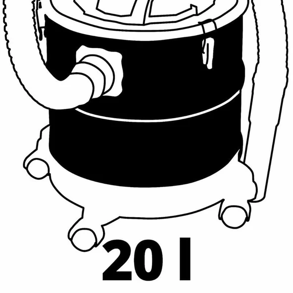 Einhell 2351666 TC-AV 1720 DW Elektrikli Kül Süpürgesi - Resim 4