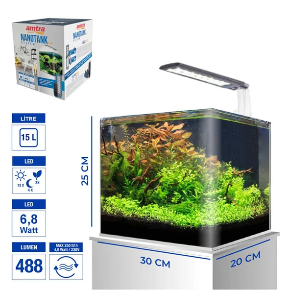 Amtra Nano Tank 15 Set 30x20x25 cm 15 Lt ürün görseli