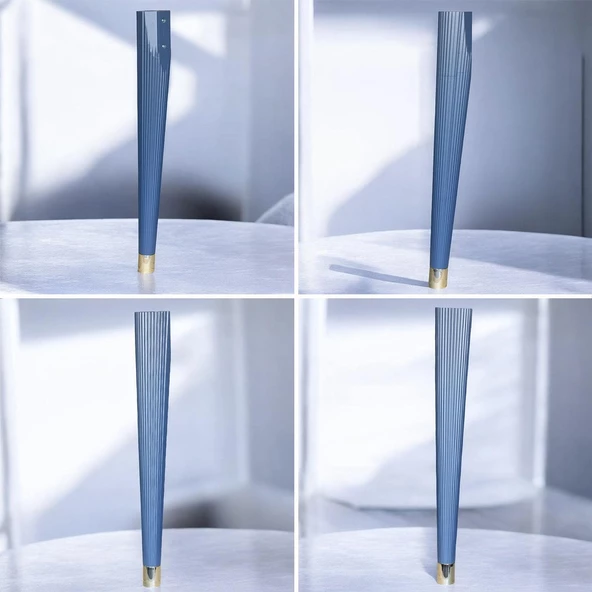 4 Adet Suit Masa Dresuar Ayağı 75 cm Plastik Antrasit Ayak Mutfak Yemek Masası Mobilya Ayakları - 6