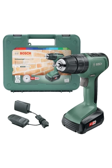 Bosch Universalımpact 18v - 1.5 Amper Tek Akülü Darbeli Matkap