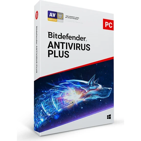 Bitdefender Antivirus Plus 3 Kullanıcı - 1 Yıl