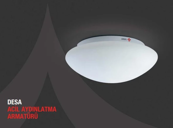Arsel Desa RLG-S Sensörlü Acil Aydınlatma Armatürü Led Lamba