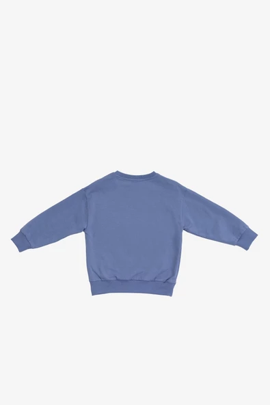 Atter Koloni Mavi Pamuklu Çocuk Sweatshirt - 2
