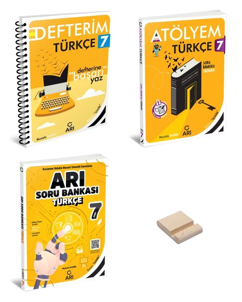 7. Sınıf Türkçe Defterim Atölyem ve Arı Soru Bankası 3lü Set