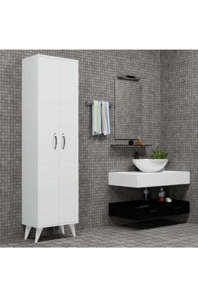 Tanmob 2 Kapılı 49cm Banyo Dolabı Beyaz Bdl0101 - 2