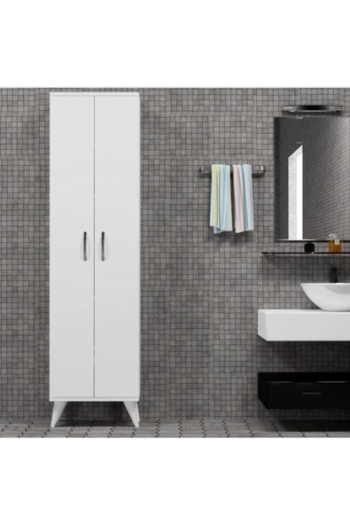 Tanmob 2 Kapılı 49cm Banyo Dolabı Beyaz Bdl0101