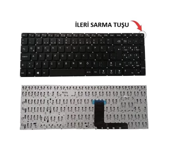Lenovo ideapad 510 80SR006PTX Klavye Tuş Takımı Siyah TR
