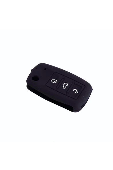 Startcar    Startcar VolksWagen Passat B6 Uyumlu Silikon Anahtarlık Siyah SC
