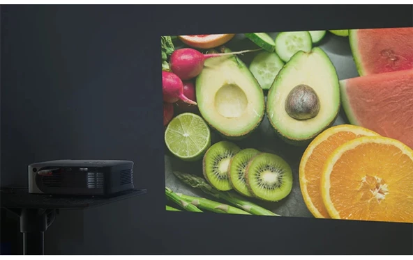 TechTic AUN A30C Bataryalı Mini Taşınabilir Projeksiyon Cihazı Hoparlörlü 1080P Wifi EvKamp Sineması - 2