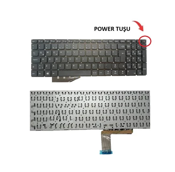 Lenovo V510-15ISK Klavye Siyah TR Power Tuşlu