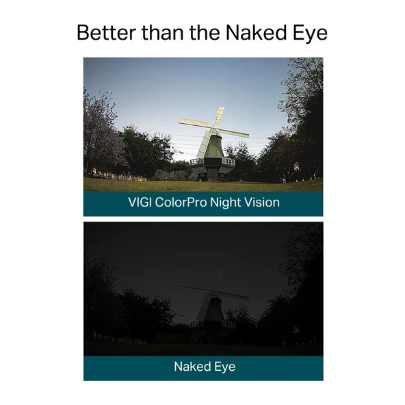 TP-Link VIGI C340S 4mm 4MP AI ColorPro Bullet IP Kamera (1/1.8",30fps,FHD,H.265+) - Resim 4