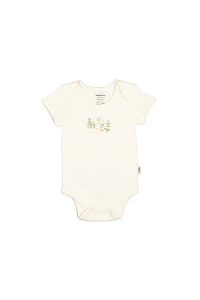 Bebek 3lü Kısa Kollu Badi Kutulu Set %100 Organik Pamuk, Bebek ve Yenidoğan Serisi - CSY5763 - 4