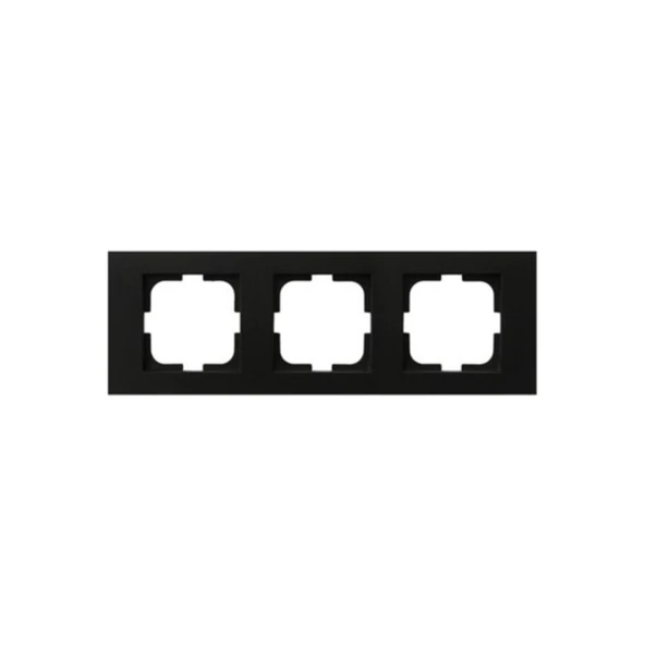 Ovivo Grano Siyah Üçlü Çerçeve ürün görseli 1