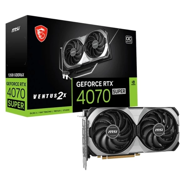 MSI GeForce RTX 4070 Super Ventus 2X OC 12G GDDR6X Ekran Kartı - 1