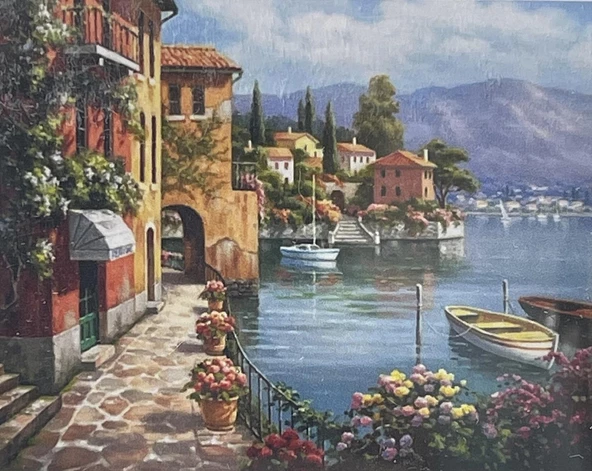 5D Yapışan Boncuk Goblen 30 x 40 cm Mozaik Tablo Pano 60675