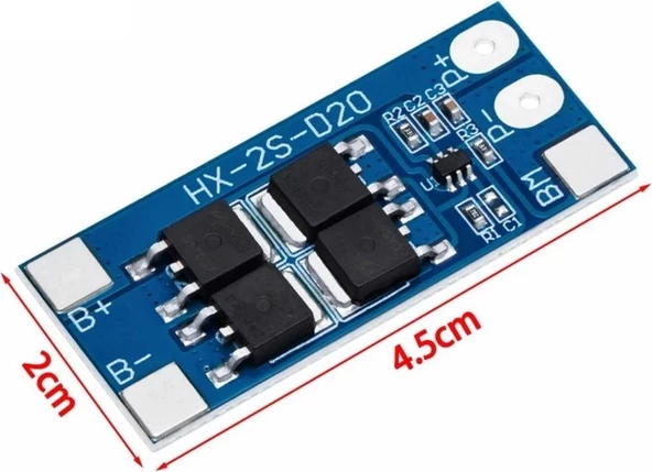 2s 13A Bms 18650 Lityum Pil Şarj Koruma Devresi - 4