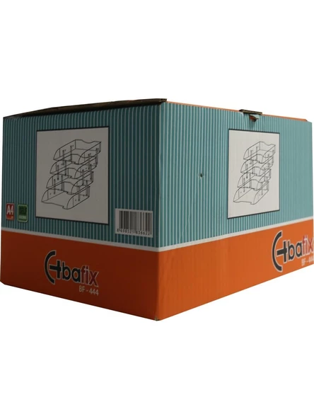 Bafix Evrak Rafı Hareketli Plastik 4 LÜ Şeffaf Hareketli Evrak Rafı