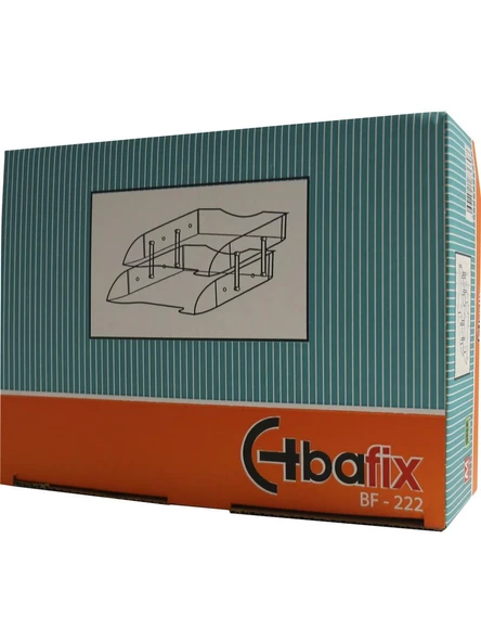 Bafix Evrak Rafı Hareketli Plastik 2 Lİ Şeffaf Hareketli Plastik Evrak Rafı