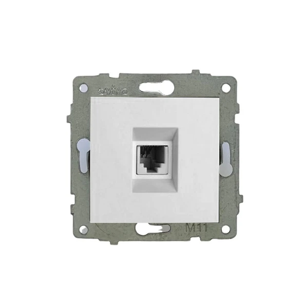 9 Adet Ovivo Grano Beyaz Numeris Telefon Prizi ÇERÇEVESİZDİR ürün görseli 1