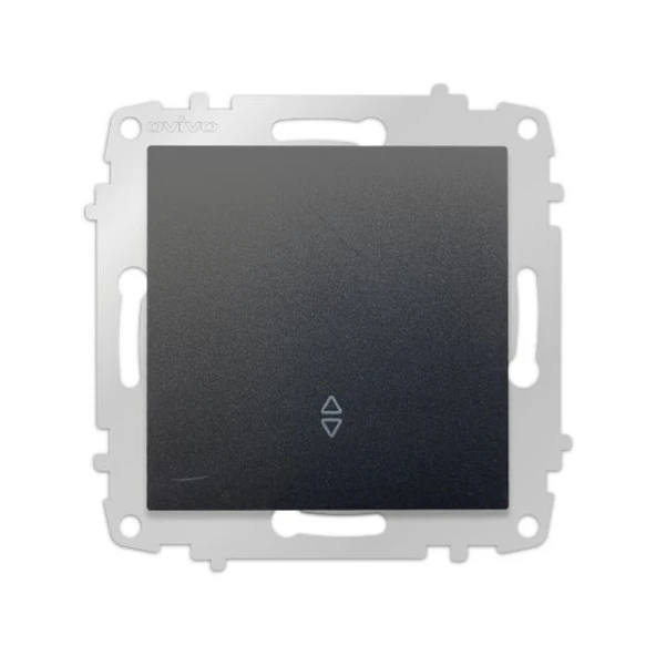 9 Adet Ovivo Grano Siyah Vavien Anahtar Çerçevesiz ürün görseli 1