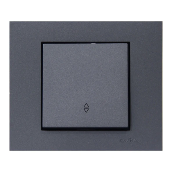 Ovivo Grano Füme Vavien Anahtar + Çerçeve Dahil - 1 Adet