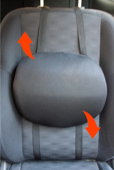 Bel Yastığı Araç Koltuk Sandalye Oval Bel Minderi Bel Desteği - Resim 3