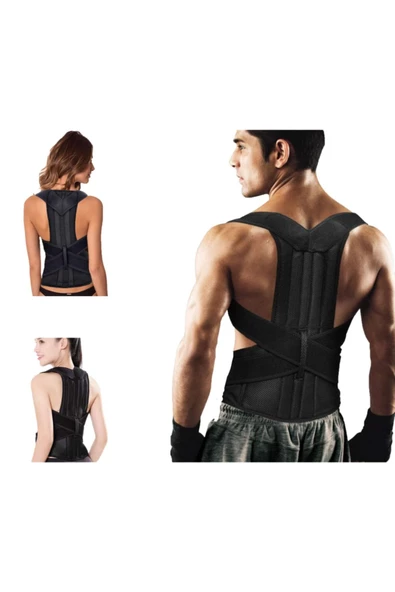 Dik Duruş Korsesi Kamburluk Önleyici Erkek Kadın Bel Sırt Omuz Dik Durma Yürüme Korse Spor - Resim 3