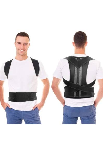 Manyetik Dik Duruş Korsesi Kamburluk Önleyici, Balenli, Unisex - 4
