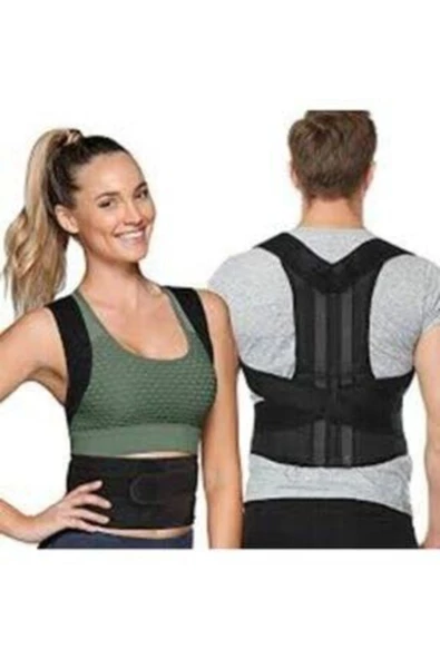 Kamburluk Önleyici Ortopedik Balenli Dik Duruş Korsesi Unisex