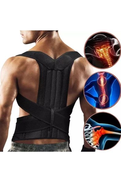 Kamburluk Önleyici Korse Dik Duruş Korsesi Unisex Bel Dik Durmak Için Medikal Kifoz - 5