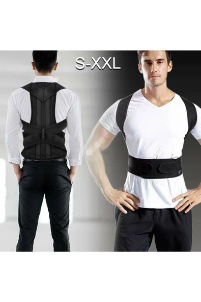 Medikal Kamburluk Önleyici Balenli Korse Bel Sırt Destekli Dik Duruş Korsesi - Resim 4