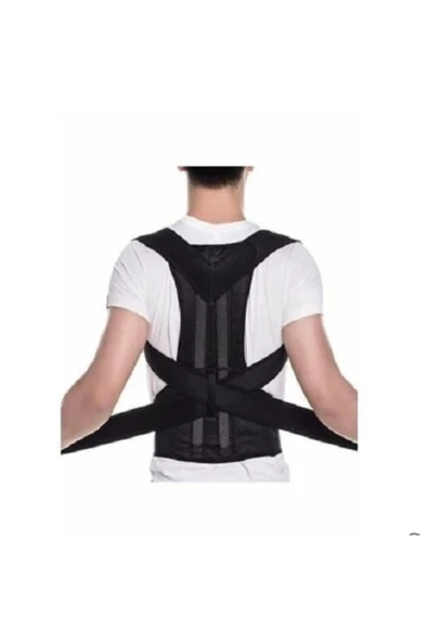 Kamburluk Önleyici Unisex Sırt Ortopedik Dik Duruş Aparatlı Balenli Korse - Resim 2