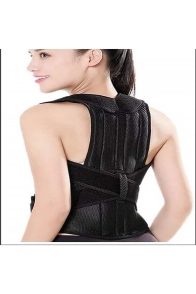 Kamburluk Önleyici Unisex Sırt Ortopedik Dik Duruş Aparatlı Balenli Korse - Resim 5