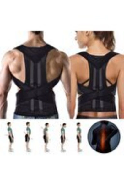 Dik Duruş Korsesi Balenli Kamburluk Önleyici Korse Medikal Sırt Dik Durma Korsesi Ortopedik Korse - Resim 2