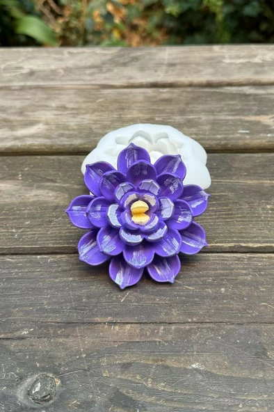 Lotus Çiçek 1 Silikon Mum Kalıbı - 3