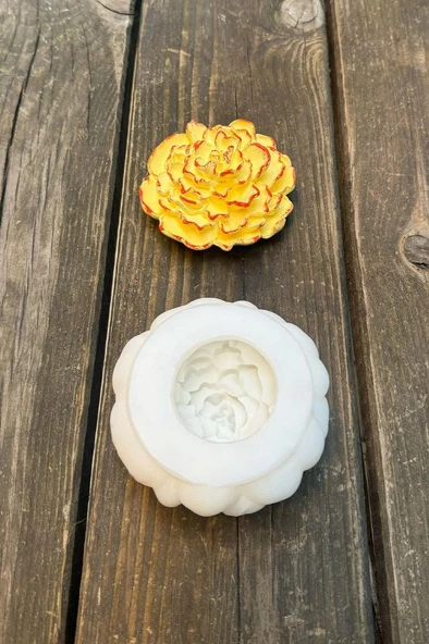 Lotus Çiçek 5 Silikon Mum Kalıbı - 5
