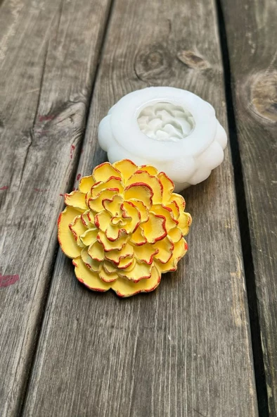 Lotus Çiçek 5 Silikon Mum Kalıbı - 2