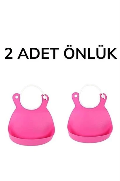 BUFFER® Çocuk Bebek Mama Önlüğü Dökülme Engelleyici Bükülebilir Pembe - 8
